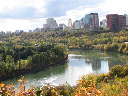 Edmonton river valley